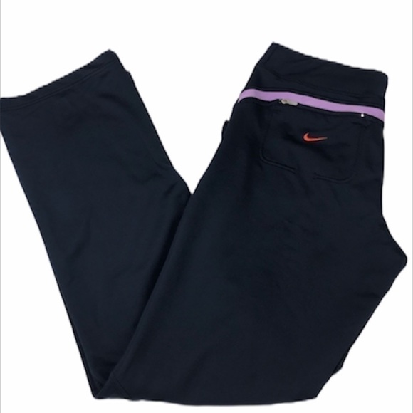Nike FitDry Running Yoga Pants 3 Pockets Navy - Picture 5 of 7